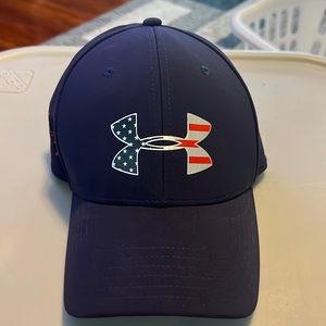 Great Under Armour Hat. Small sweat mark on front. M/L